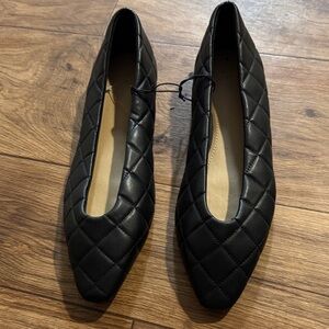H&M Black Quilted Flats